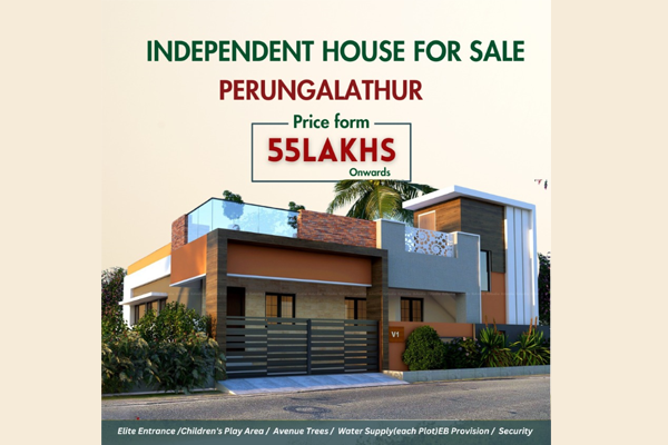 Independent House for Sales in Perungalatthur